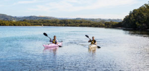 People Kayaking in Minnamurra River