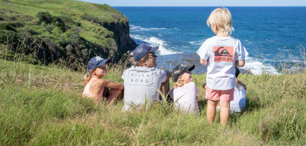 Family enjoying the Kiama Coast Walk