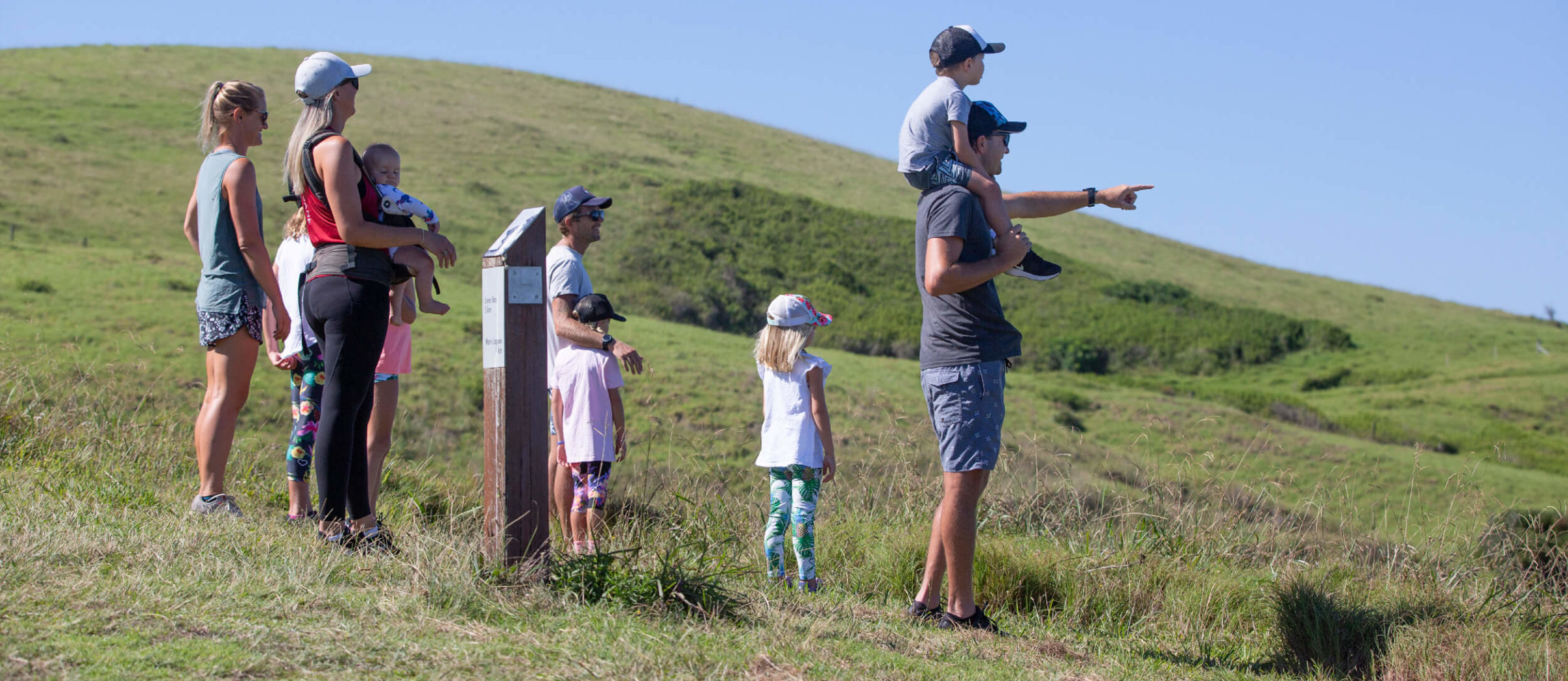 Family enjoying the Kiama Coast Walk