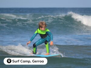 boy surfing - school holidays kiama - surf camp Gerroa