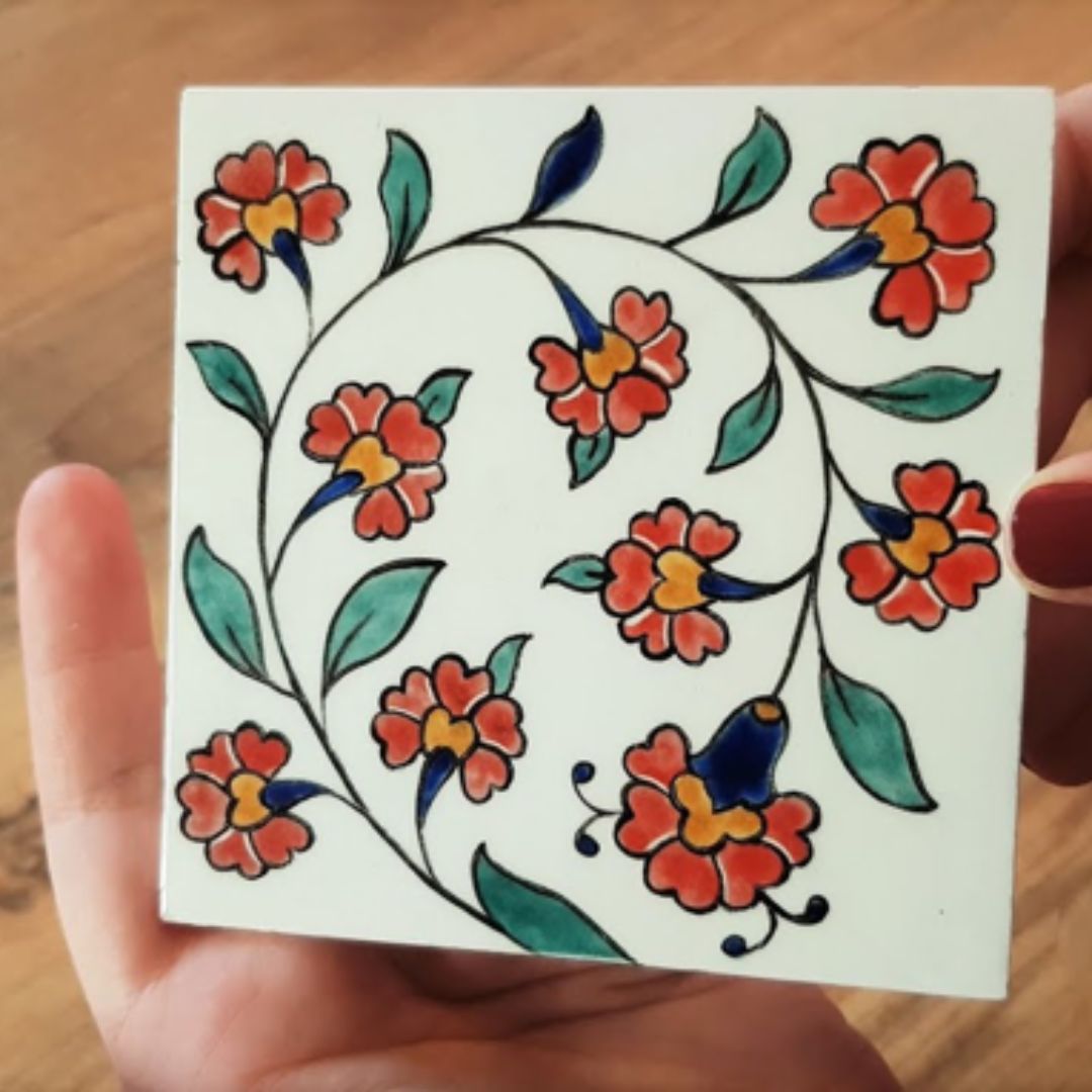 Traditional Turkish Tile Painting with Deniz Ahishali